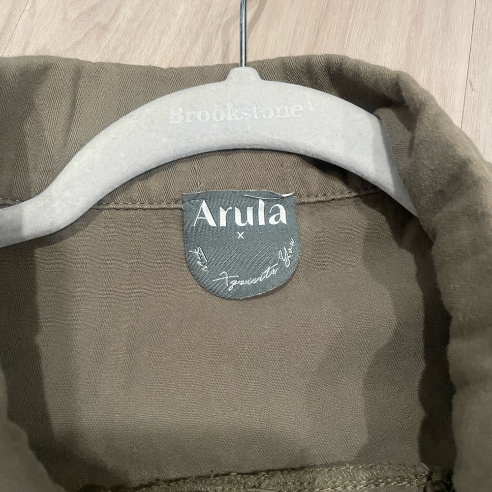 Olive Button-Up Jacket - Picture 2 of 6